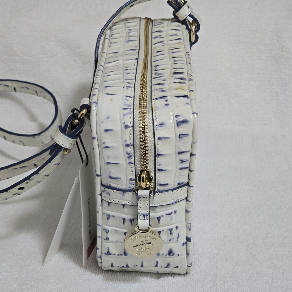 Brahmin Demi Crossbody Bag Marina La Scala Croc Embossed Leather Dillard's Exclu - Picture 8 of 16